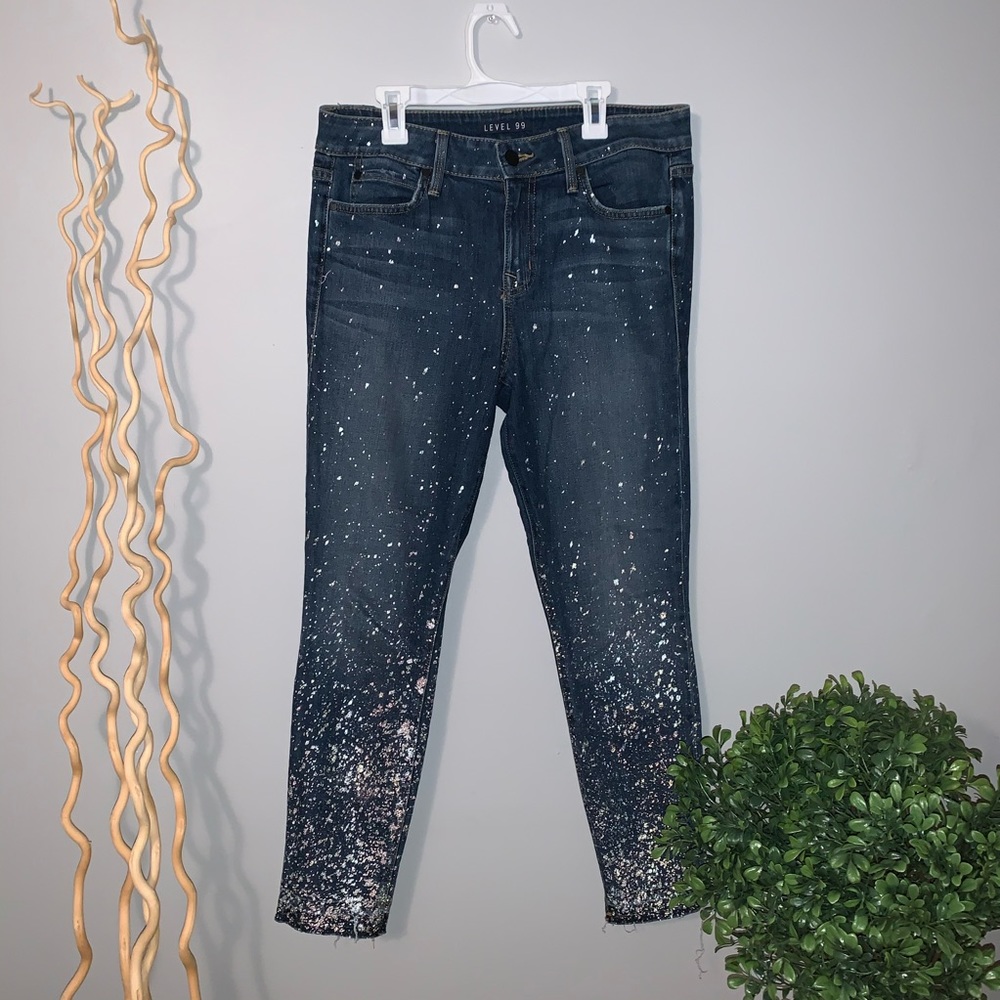 Level 99 Galaxy Distressed Jeans ⚡️